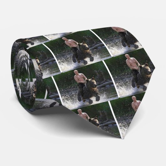 Putin reitet einen Bären! Krawatte (Gerollt)