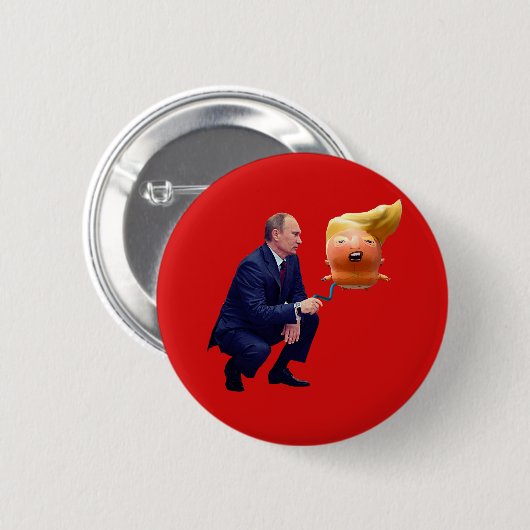 Putin-Spiele mit Trumpf-Ballon Button (Vorne & Hinten)