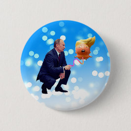 Putin spielt mit Trump Ballon Button