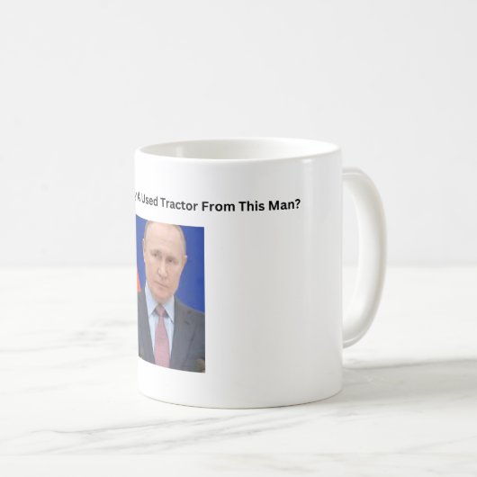 Putin Tractor Kaffeetasse (VorderseiteRechts)