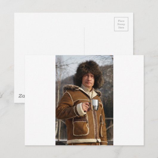 Putin trinkt! postkarte (Vorne/Hinten)