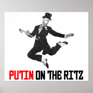 Putin über das Ritz Poster