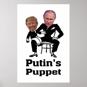 Putin und Marionette Poster