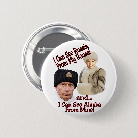 Putin und Palin Button (Vorne & Hinten)