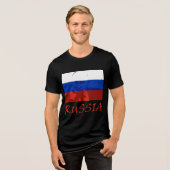 Putin und Russland Tri-Blend Shirt (Vorderseite voll)