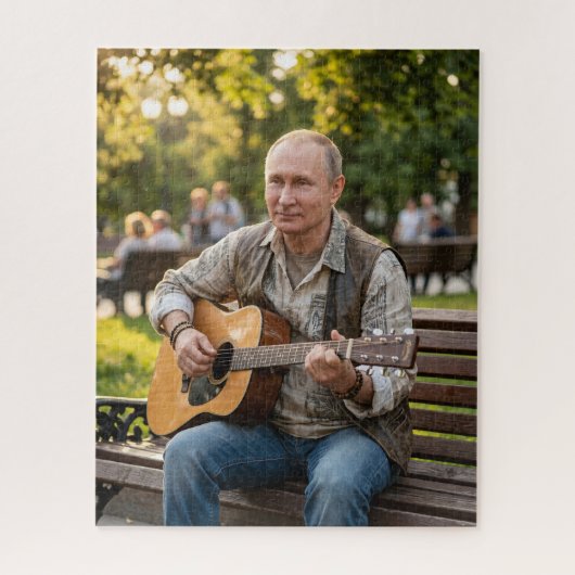 Putin Volksgitarre Akustischer Barde Puzzle (Vertikal)
