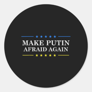 Putin wieder davor schützen - die Ukraine unterstü Runder Aufkleber