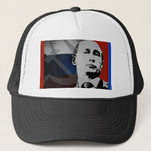Putin with Russian Flag Truckerkappe