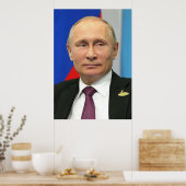 PUTIN Wladimir Wladimirowitsch Putin russische Füh Poster (Küche)