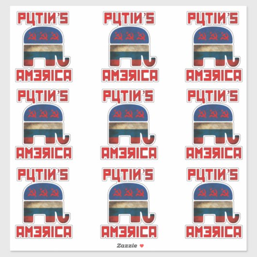 Putins Amerika Aufkleber (Blatt)