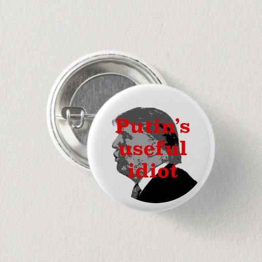 Putins nützlicher Idiot Button (Vorne & Hinten)