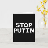 Putins Protest gegen den Krieg beenden Karte (Gelbe Blume)