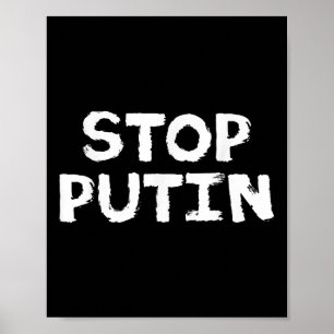Putins Protest gegen den Krieg beenden Poster