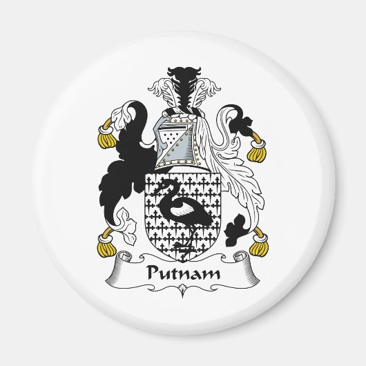 Putnam Familienwappen Magnet (Vorne)