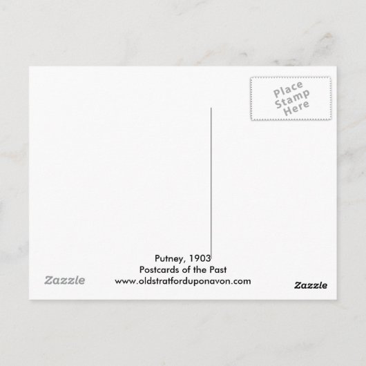 Putney 1903 postkarte (Rückseite)