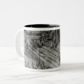 Putney Bahnhof Zweifarbige Tasse (Vorderseite Links)