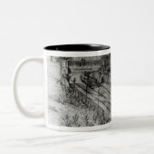 Putney Bahnhof Zweifarbige Tasse (Links)