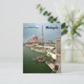 Putra-Moschee in Putrajaya, Malaysia Postkarte (Stehend Vorderseite)