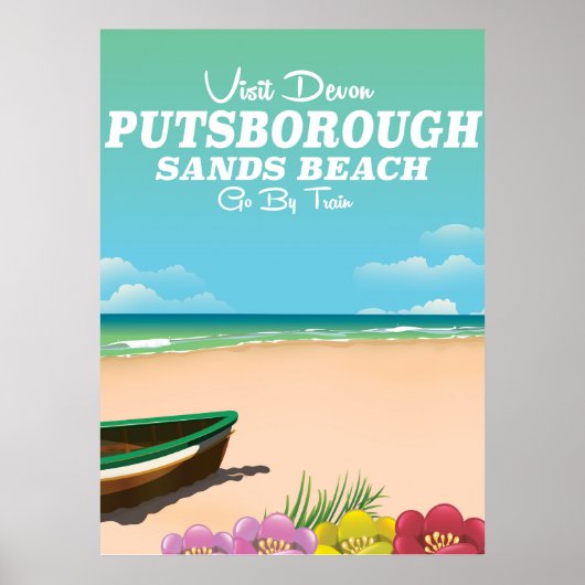 Putsborough Sands Beach Devon Reiseplakat Poster (Vorne)