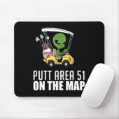 Putt Area Fifty One 51 On The Map Golf Player Alie Mousepad (Mit Mouse)