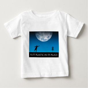 Putt-Kunststoff an seiner Stelle Baby T-shirt