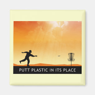 Putt-Kunststoff an seiner Stelle Magnet