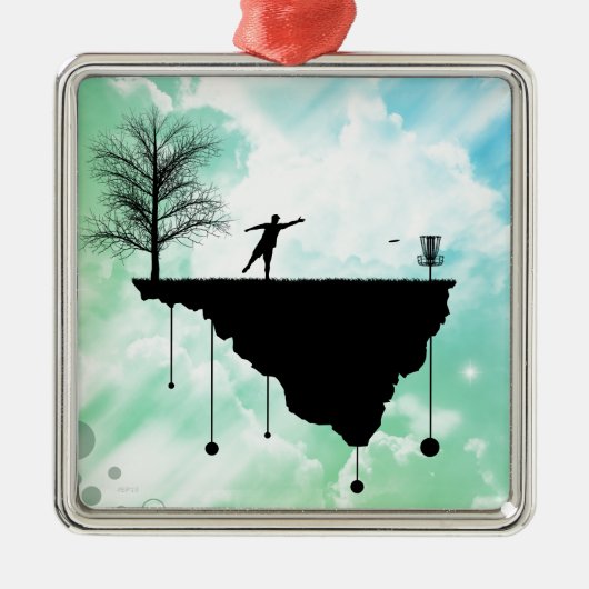 Putt-Kunststoff an seiner Stelle Silbernes Ornament (Vorne)