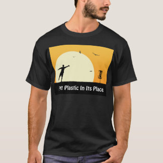 Putt-Kunststoff an seiner Stelle T-Shirt