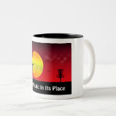 Putt-Kunststoff an seiner Stelle Zweifarbige Tasse (VorderseiteRechts)