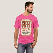 Putt Mini Golf Retro 1980er T-Shirt (Vorne ganz)