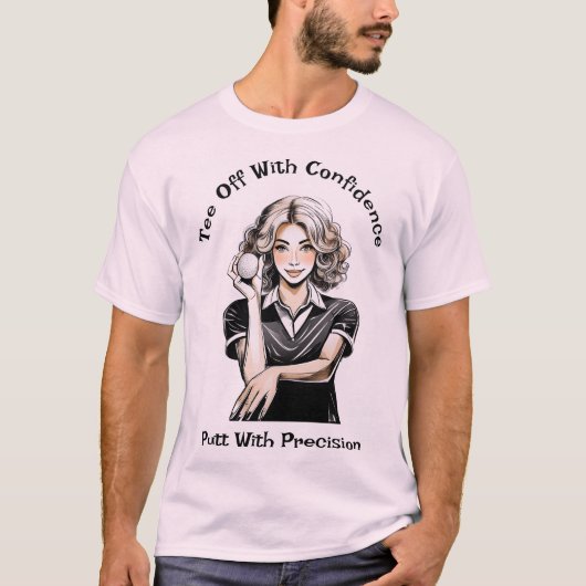Putt mit Präzision-Golf-T - Shirt (Vorderseite)