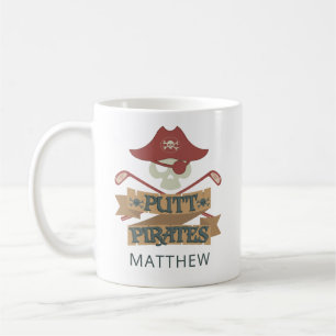 Putt-Piraten-Golf-Hobby Personalized Kaffeetasse