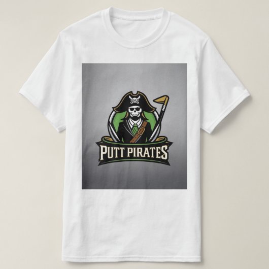 "Putt Pirates: Abenteuer auf Hoher See" T-Shirt (Design vorne)