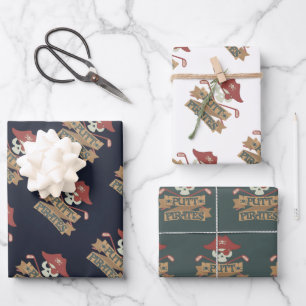 Putt Pirates Golf Lover Sports Geschenkpapier Set