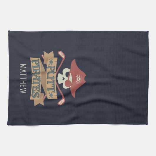 Putt Pirates Golfing Hobby Geschirrtuch (Horizontal)