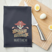 Putt Pirates Golfing Hobby Personalisiert Geschirrtuch (Viertel Falte)
