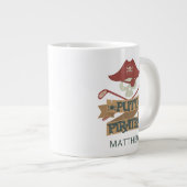 Putt Pirates Golfing Hobby Personalisiert Jumbo-Tasse (Vorderseite Rechts)