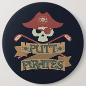 Putt Pirates Golfing Hobby Sports Button (Vorderseite)
