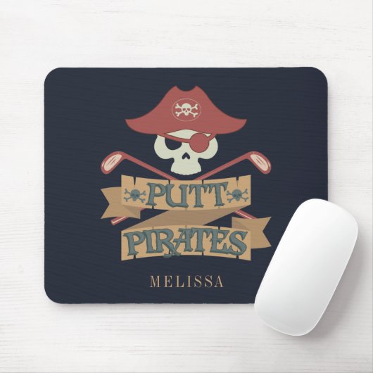 Putt Pirates Golfing Hobby Sports Mousepad (Mit Mouse)