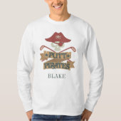 Putt Pirates Golfing Outdoorsport Personalisiert T-Shirt (Vorderseite)