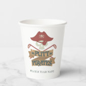 Putt Pirates Golfing Team Name Party Pappbecher (Vorderseite)