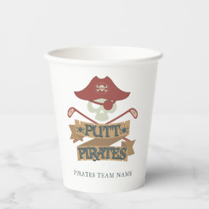 Putt Pirates Golfing Team Name Party Pappbecher
