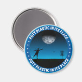 Putt Plastik an seiner Stelle #8 Magnet (Vorderseite/Rückseite)