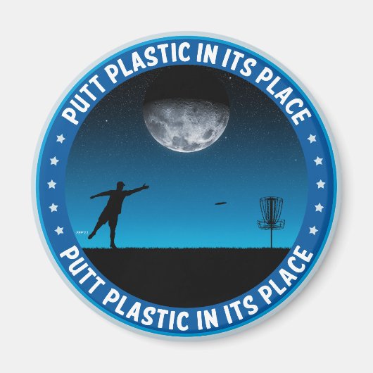 Putt Plastik an seiner Stelle #8 Magnet (Vorne)