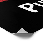 Putt Plastik an seiner Stelle Poster (Ecke)