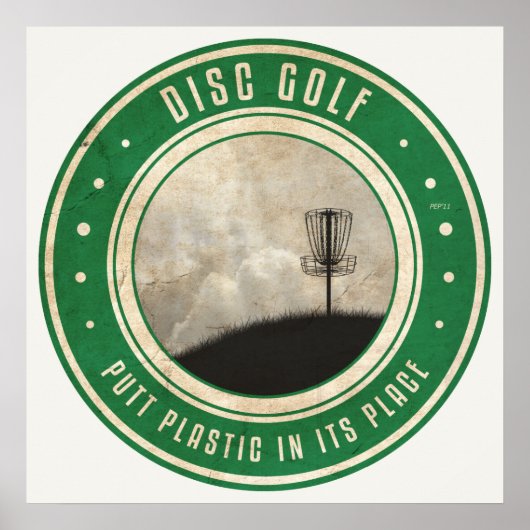 Putt Plastik an seiner Stelle Poster (Vorne)