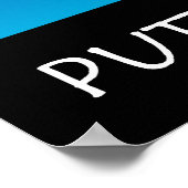 Putt Plastik an seiner Stelle Poster (Ecke)