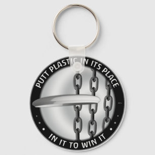 Putt Plastik an seiner Stelle Schlüsselanhänger