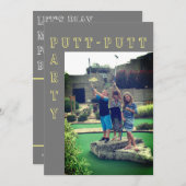 Putt-Putt Miniatur Golf Party Einladung (Vorne/Hinten)