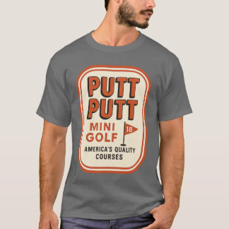 Putt Putt Minigolf Retro 1980er T-Shirt